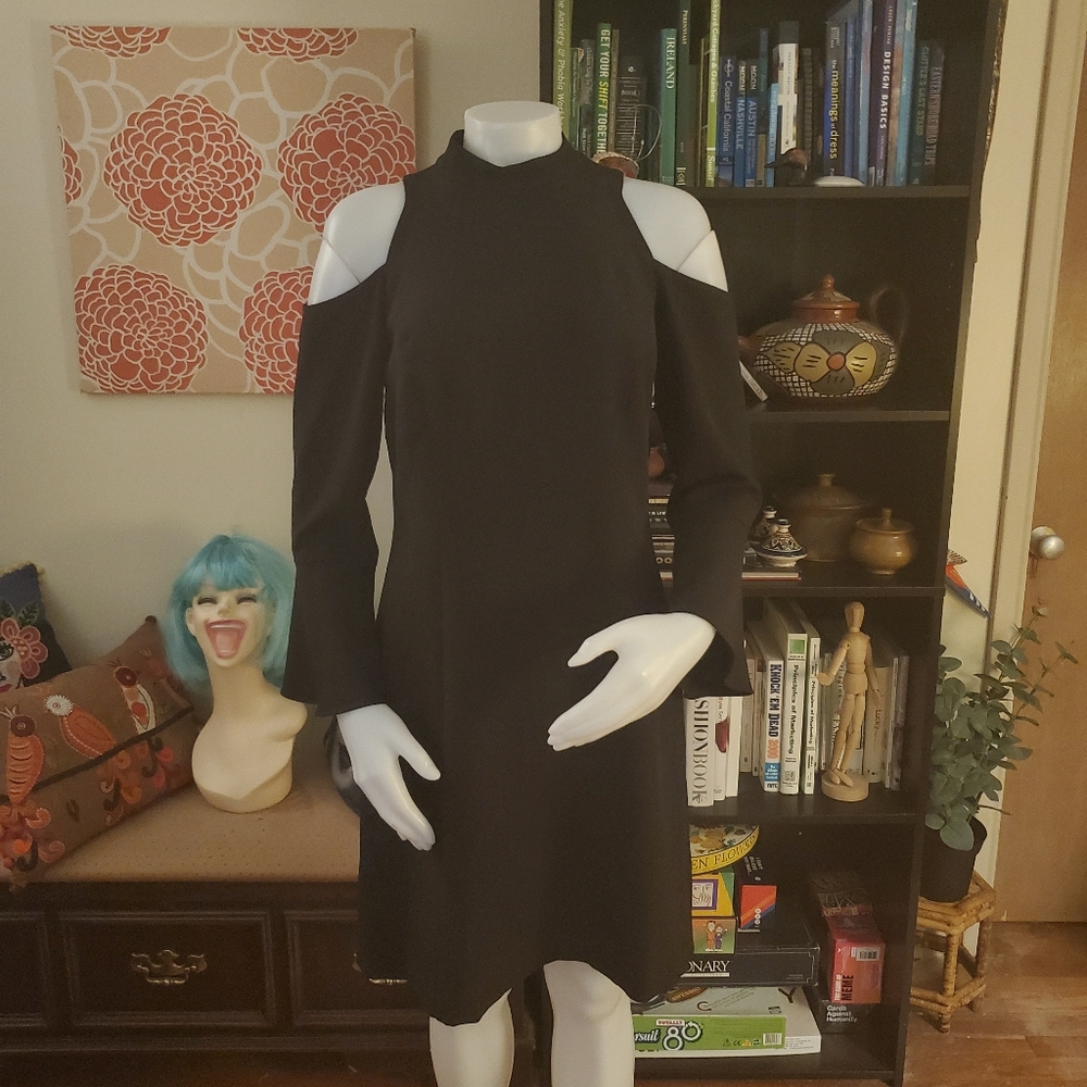 Nicole Miller Cold Shoulder Cocktail Dress